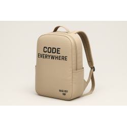 Torba Code Everywhere beżowa na laptop 15 cali
