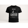 Koszulka męska Stack Overflow Survivor czarna