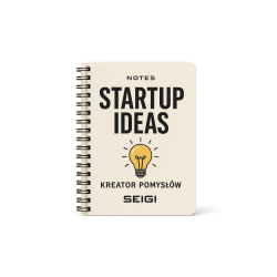 Notes Startup Ideas A5 – Kreator Pomysłów