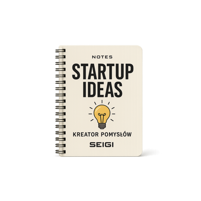 Notes Startup Ideas A5 – Kreator Pomysłów