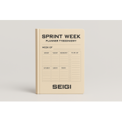 Planner tygodniowy Sprint Week A5 — organizer z listami zadań