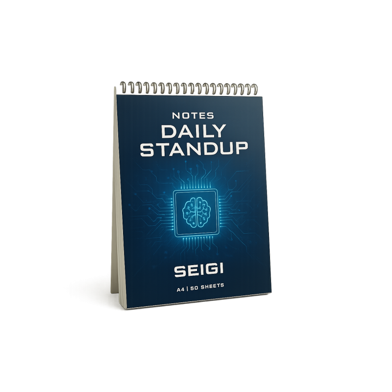 Notes Daily Standup – Pad do codziennych spotkań (A4, 50 kartek)