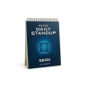 Notes Daily Standup – Pad do codziennych spotkań (A4, 50 kartek)