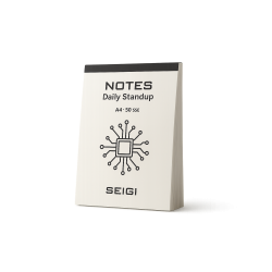 Notes Daily Standup – Pad do codziennych spotkań (A4, 50 kartek)