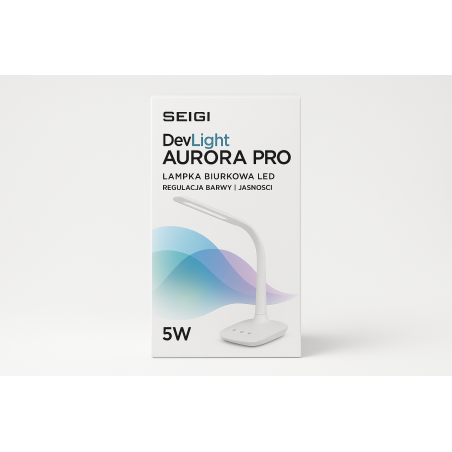 Lampka biurkowa LED DevLight Aurora Pro 5W — regulacja barwy i jasności