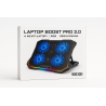 Podstawka chłodząca Laptop Boost Pro 2.0 – 4 wentylatory, RGB, regulowana
