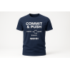 Koszulka męska Commit & Push granatowa