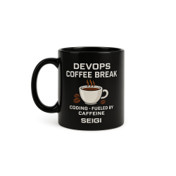 Kubek DevOps Coffee Break czarny