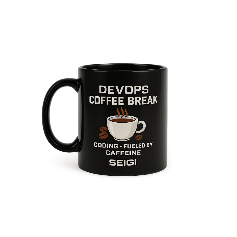 Kubek DevOps Coffee Break czarny