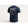 Koszulka męska Commit & Push granatowa