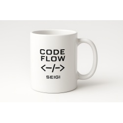 Kubek Ceramiczny Code Flow Biały